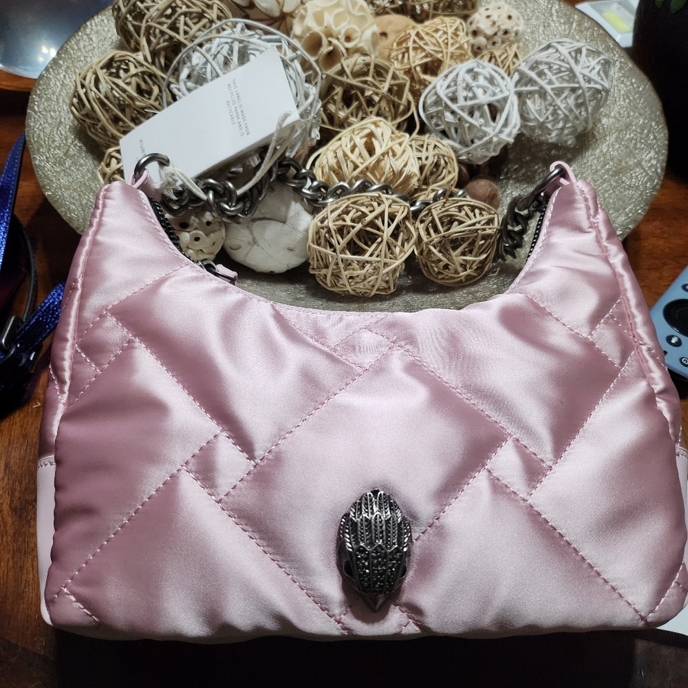 Kurt Geiger Soft Pink Satin Handbag Brand New